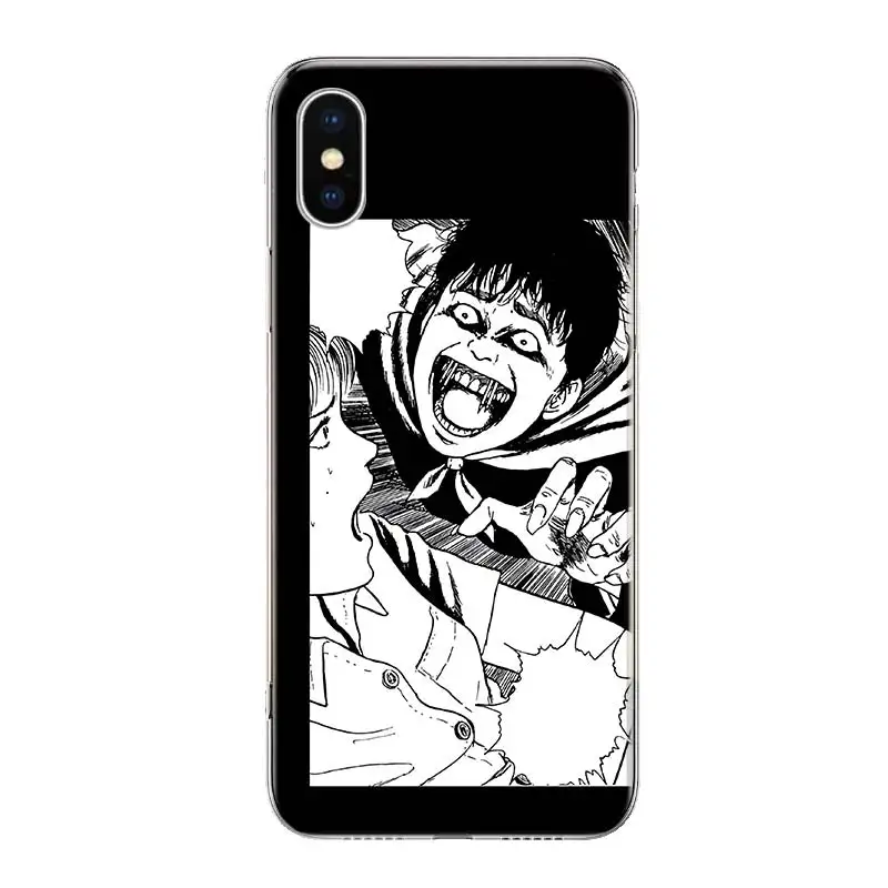Junji Ito Terror Horror Anime Cover Phone Case For iPhone 11 14 Pro Max 13 12 Mini 6 X 8 6S 7 Plus XS + XR 5S SE Art Coque Cell