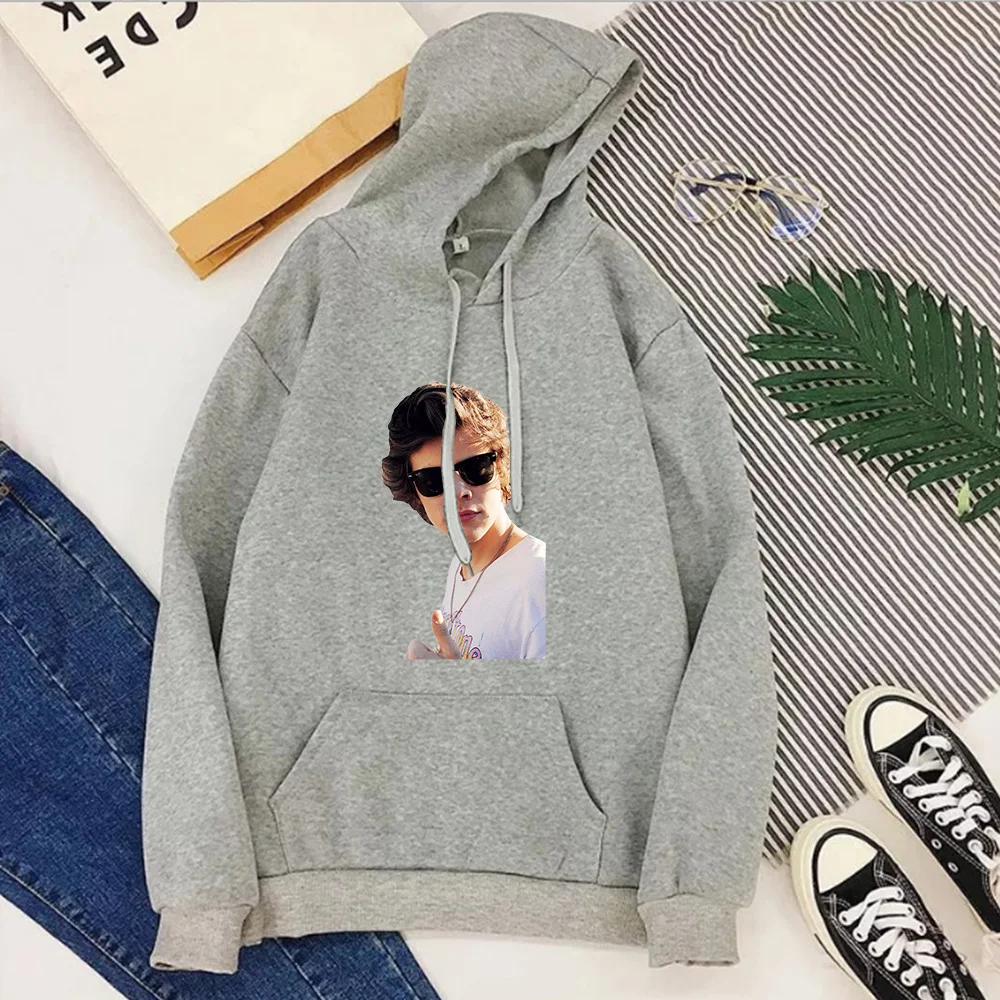 

Harry Styles Pink Hoodies Kawaii Korean Tops Women Casual Print Streetwear Hoodies 2020 Womens Clothing Harry Styles