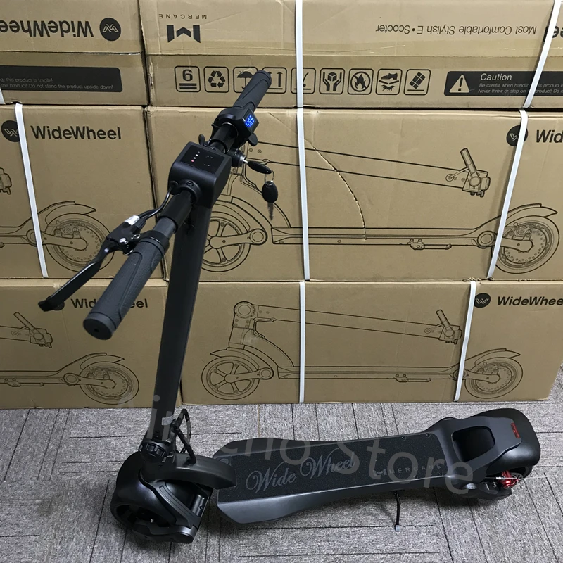 ЕС сток Mercane Widewheel широкое колесо KickScooter 48 в 500 Вт/1000 Вт Двойной Мотор Складной умный электрический скутер Ховерборд