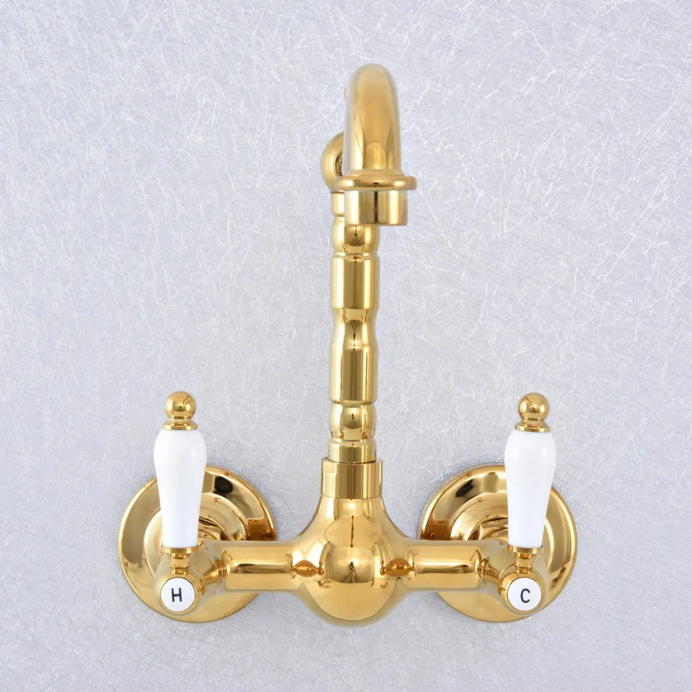 Смеситель для ванной комнаты Золотой цвет латунь кухонный смеситель кран