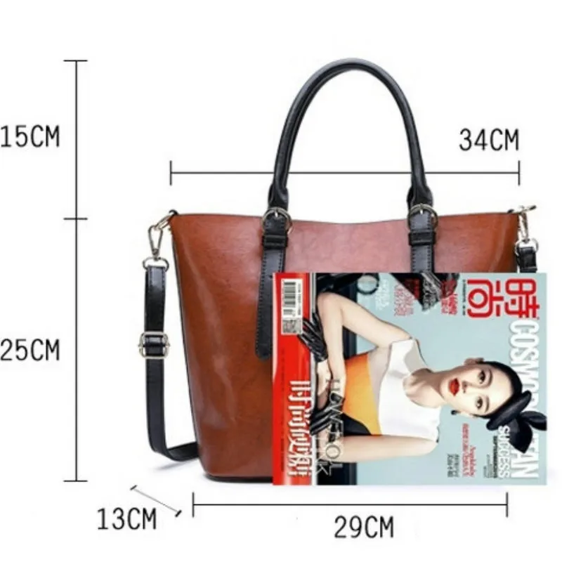 Роскошная женская сумка с двумя ремнями сумки через плечо для женщин