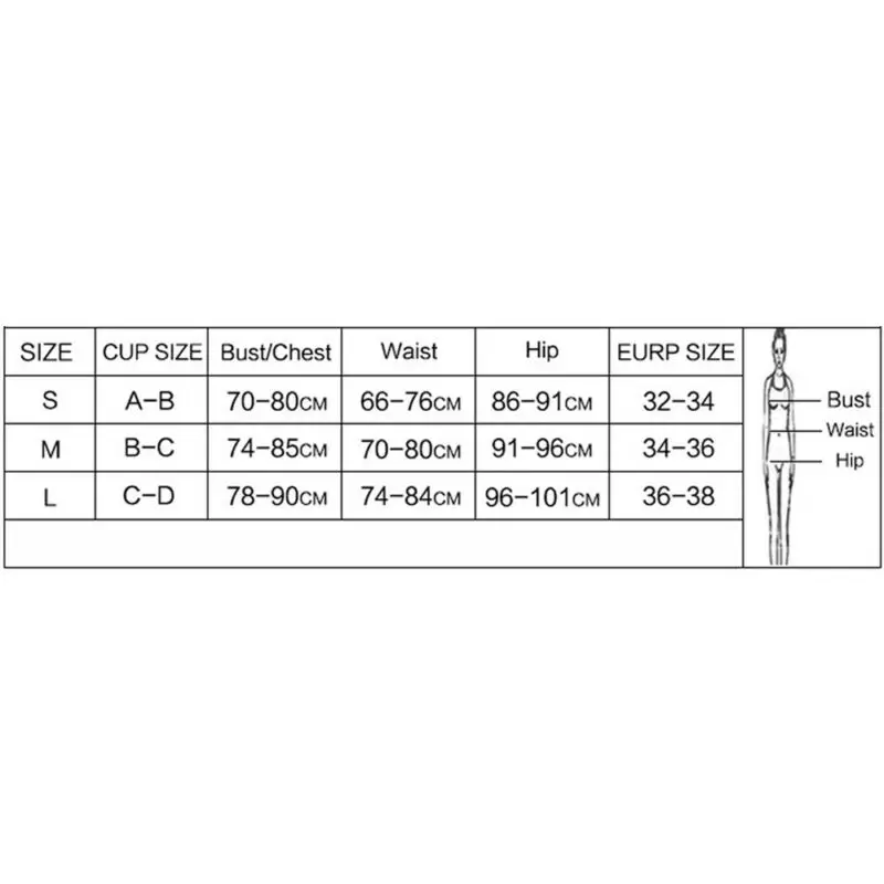 

Fashion Summer Women Bikini Set Beachwear Bandage Push Up Padded Swimwear Swimsuit Bathing