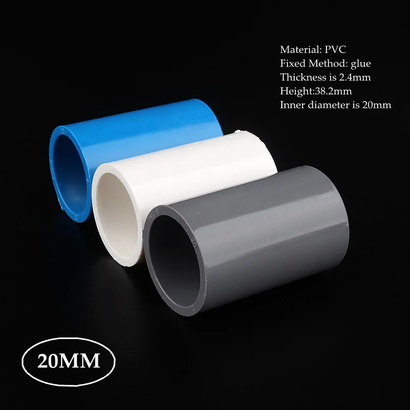 Прямой соединитель для труб из ПВХ 20 мм двуходовой принадлежности садового