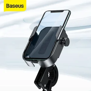 baseus bicycle phone holder motorcycle handlebar support moto bicycle rear view mirror stand mount motor bike phone holder free global shipping