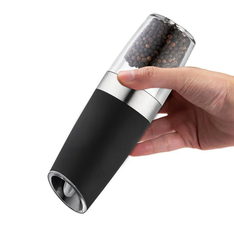 Gravity Electric Pepper Grinder Automatic Battery Powered Salt Mill Adjustable Coarseness with LED Light Kitchen Use LORS889 | Дом и сад