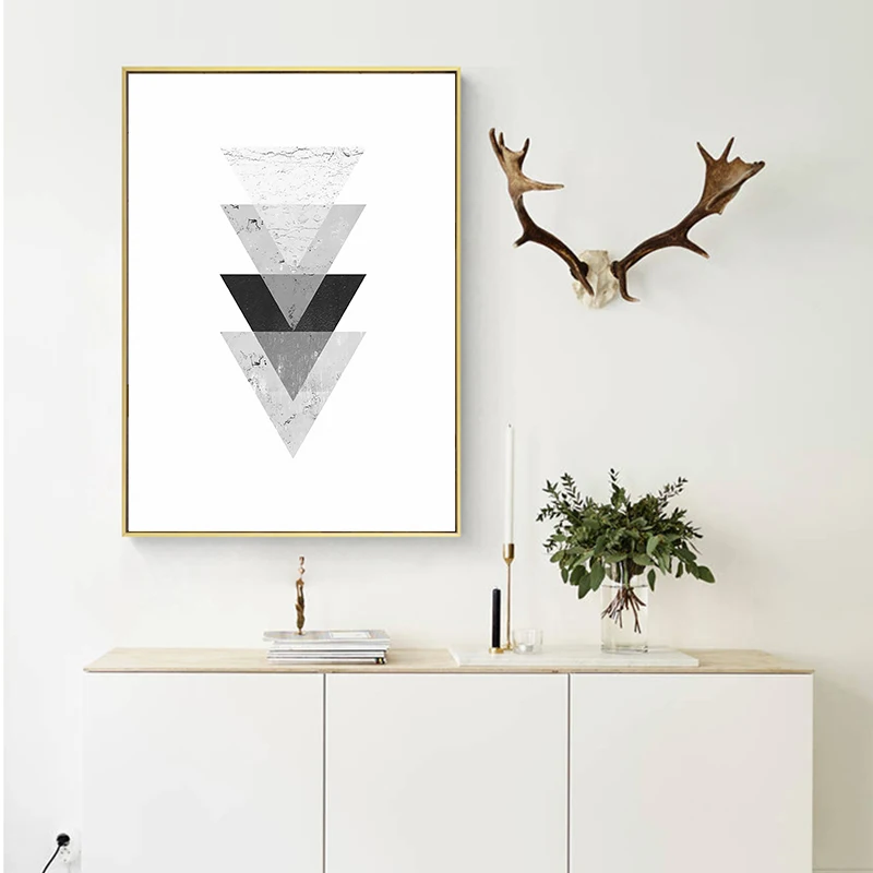 Мраморные геометрические узоры Абстрактная Декоративная Картина на холсте