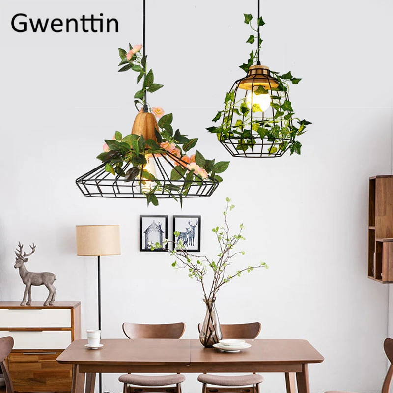 Современные DIY деревянные подвесные светильники для растений светодиодные лампы