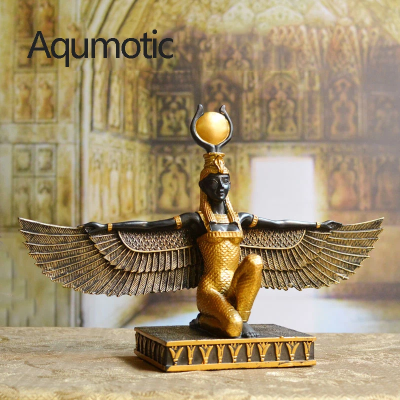 

Aqumotic Goddess Isis Patron Saint of The Earth Decor Hotel Ancient Myth God's Wings God of Fertility Bedroom Decoration