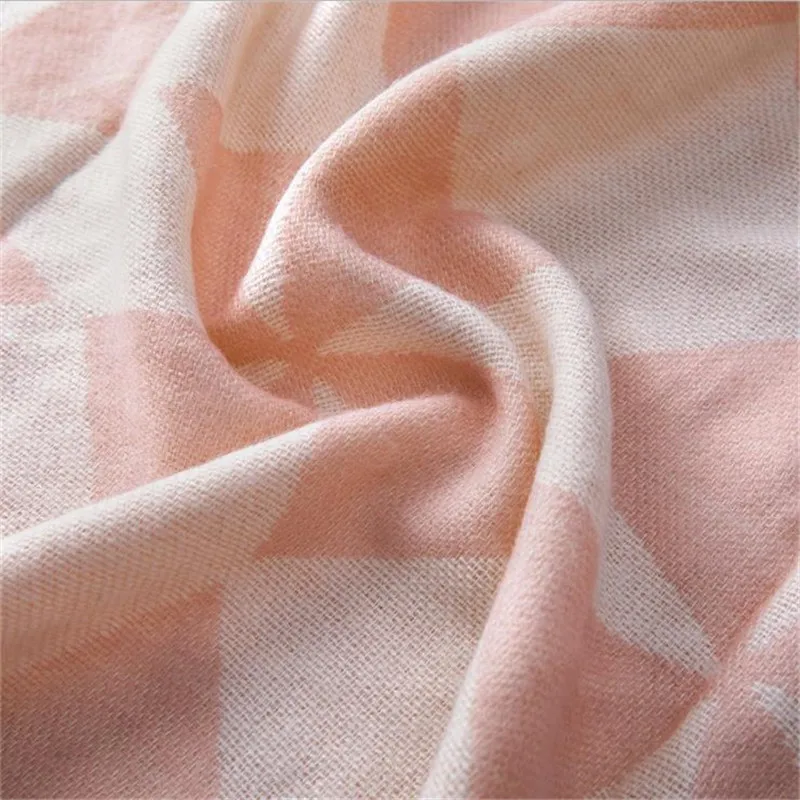 

Acrylic Blanket Sofa Knit Throw Blanket Tassels Fringe Blanket Travel 127x152cm Home Sofa Chair Couch Bed cover