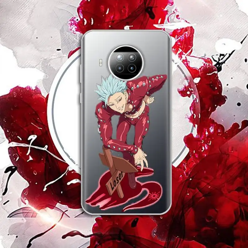 

anime seven deadly sins Phone Case Transparent for Xiaomi mi Redmi note 10 t 8 9 pro lite 11 Samsung S 8 9 10 20 plus ultra