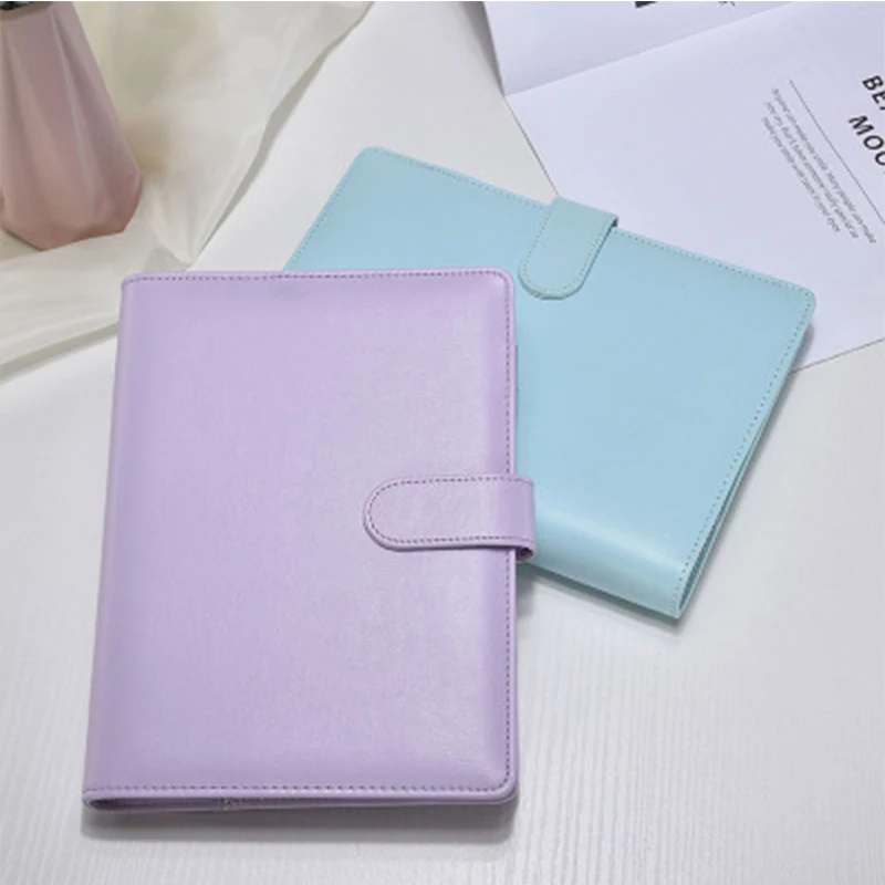 Оптовая продажа Новое поступление А6 кожаный блокнот Макарон переплет