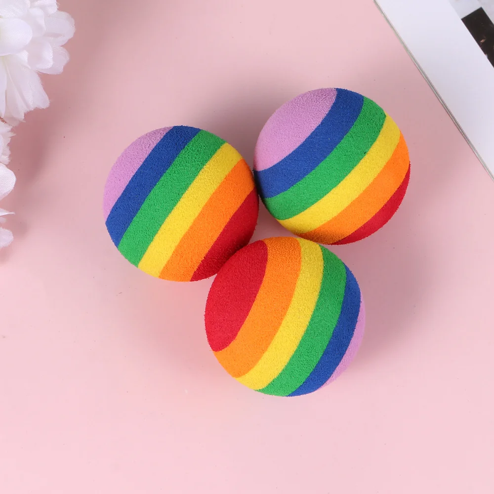 

20pcs Rainbow EVA Training Stretchy Indoor Practice Balls for Indoor Playground Sports