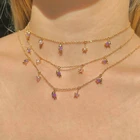 Ожерелье-чокер для подруги, позолоченные серьги-гвоздики, 2021, в форме сердца, модное, медведь, звезда