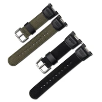 military green nylon watchband for casio sgw 100 sgw100 gw 3500b waterproof strap replacement driving sport watch accessories