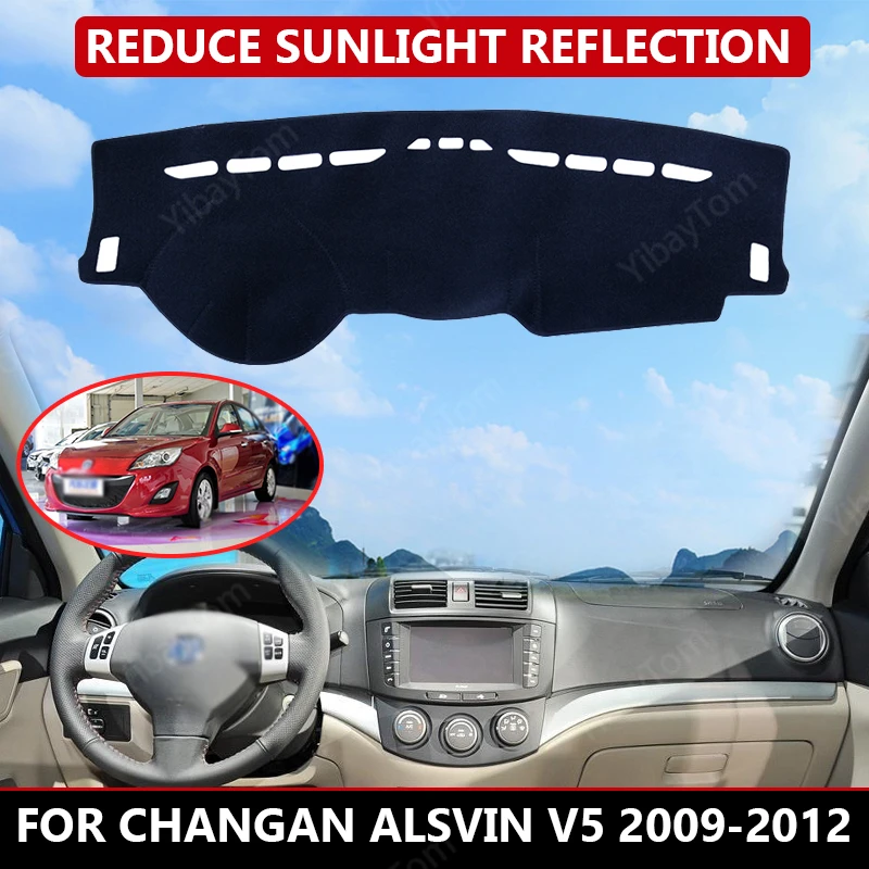

for Changan Alsvin V5 2009-2012 Car Dashboard Cover Mat Auto Sun Shade Cushion Pad Interior Protector Carpet Trim Accessories