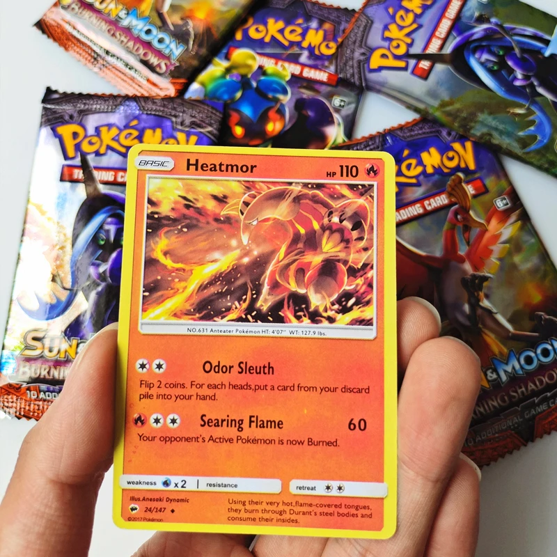 

324pcs Pokemon Cards Sun & Moon Burning Shadows Booster Box Collectible Trading Card Game Play Toys for Children