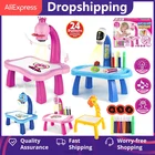 Детский светодиодный проектор, художественный стол для рисования, игрушки, детская доска для рисования, письменные поделки, Обучающие инструменты, игрушка для девочек