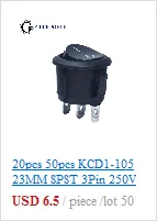 10 шт. 20 шт. KCD4 31*25 мм DPST 4PIN 16A/250 в красный/зеленый Кнопка ВКЛ/ВЫКЛ положение оснастки лодка кулисный переключатель медные ножки
