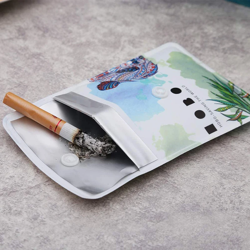 

2021 NEW Portable EVA Cigarette Ash Bag Cigarette Bag Pocket Ash Bag Creative Windproof Storage Cigarette Bag