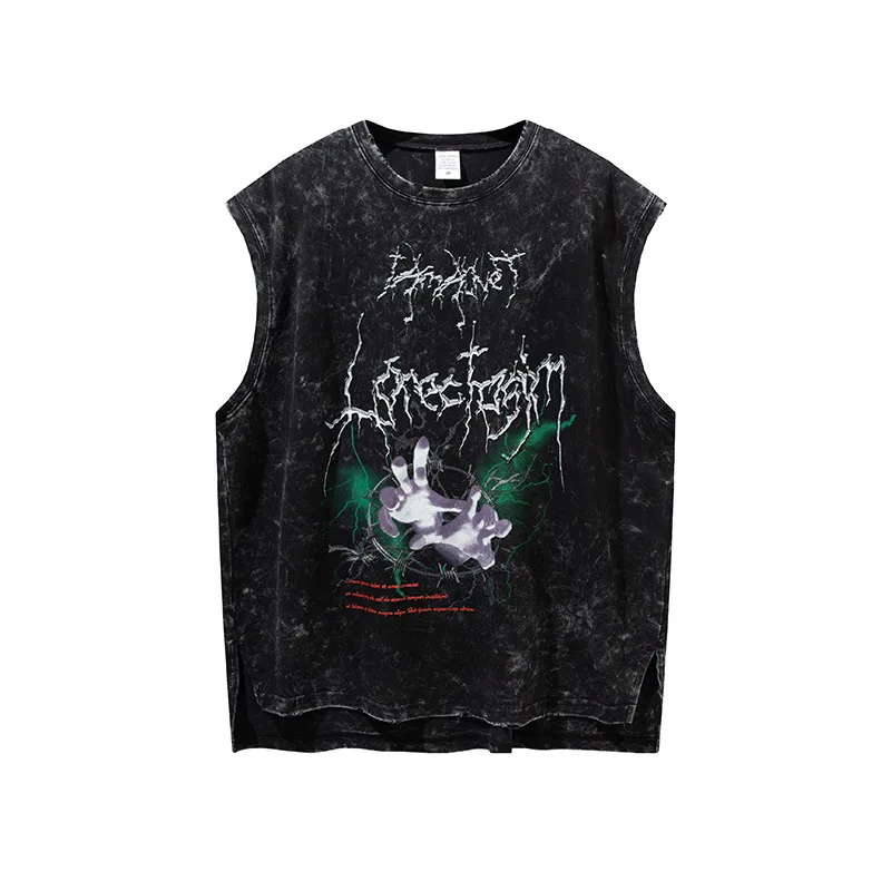 

BETHRIVED Abstract Pattern mens tank tops high street designer vest men harajuku men clothing HIP HOP vest for men 1619