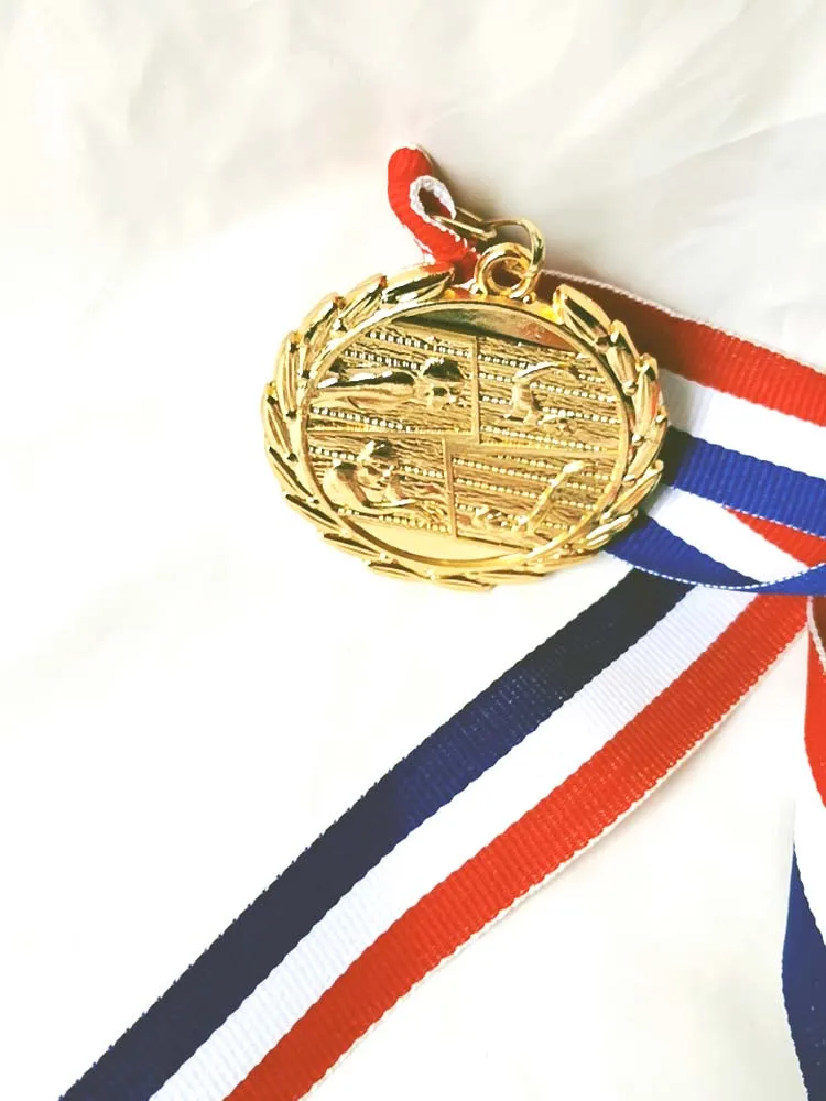 Медаль для плавания с риббионом 5 0 см | Дом и сад