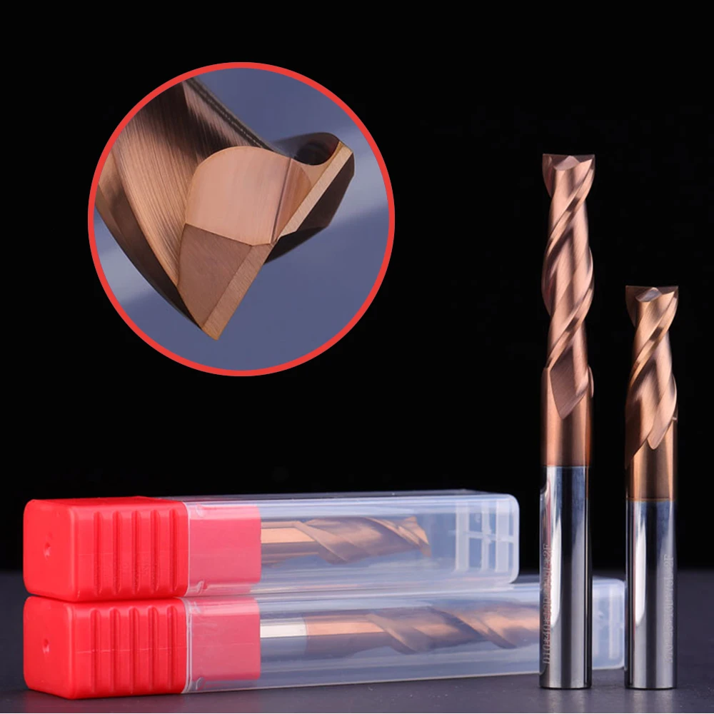 

Milling Cutter Hrc55 CNC Carbide End Face Mills 4 Flute Metal Key Seat Bit 6 8 12mm Shank Tungsten Machine Milling Cutter Tools