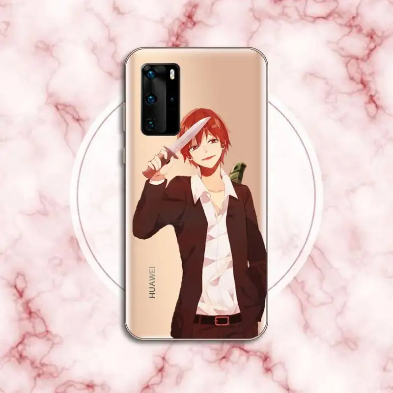 

assasination classroom Phone Case Transparent for Huawei P20 P30 P40 honor 8 10i P smart 2019 Samsung A71 A21S S10 20 plus