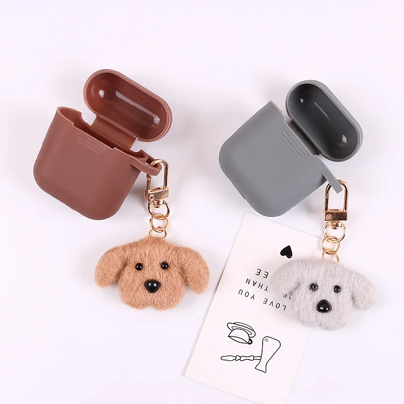 Новинка 2019 Модный милый силиконовый брелок крышка для головы чехол ключей с