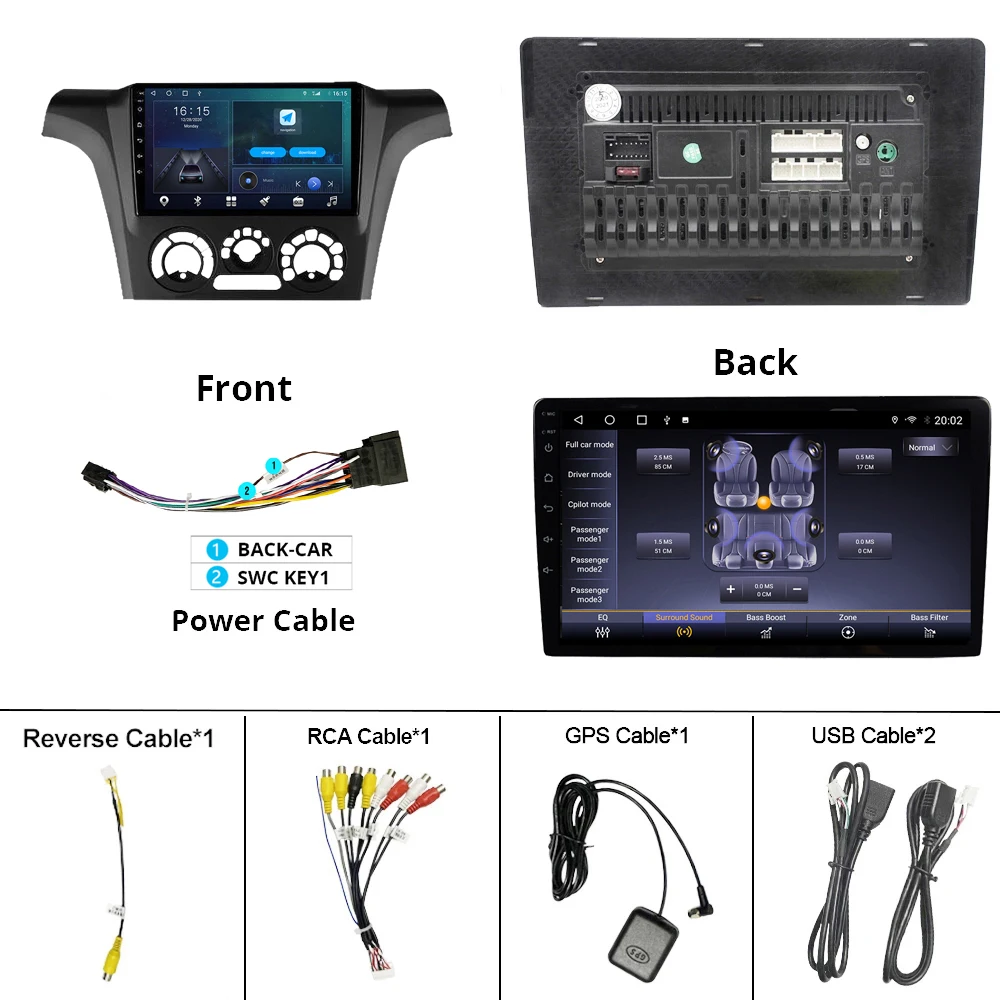 

2DIN Android10.0 Car Radio For Mitsubishi Outlander 1 2002-2008 Stereo Receiver GPS Navigation Auto Radio Car Multimedia Player