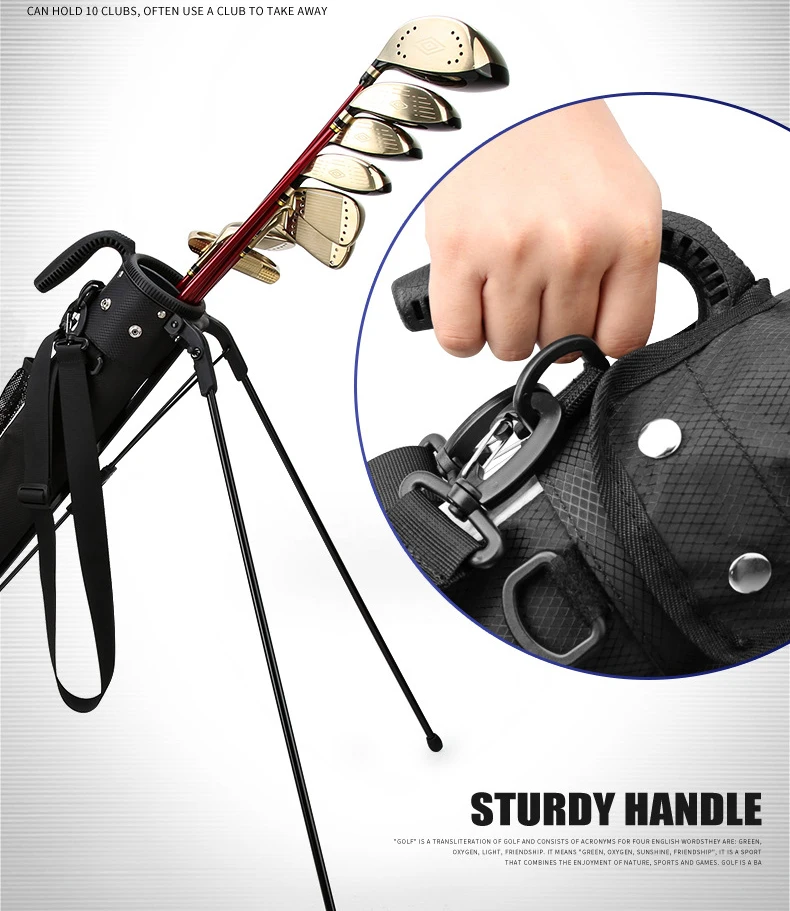 

Golf Bag Rain Cover Golf Bags Male and Female Bracket Gun Bag End Playing Recommended Lightweight and Portable