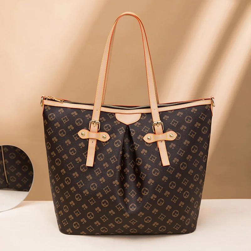 

Fashion Poker Print Shoulder Bag Brand Designer Woman Handbags Quality PU Leather Luxury Satchel Bags Trendy Large Capacity Tote