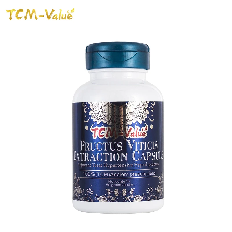

TCM-Value Fructus Viticis Extraction Capsule, Adjuvant Treat Hypertensive Hyperlipidemia, Cure Headache and dizziness, 50pcs