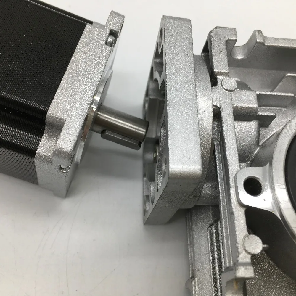 10:1 турбинный червячный редуктор RV030 скорости + шаговый двигатель Nema23 5 6 нм 84 мм