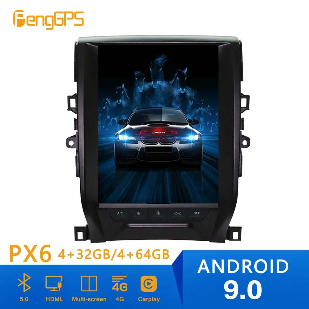 Автомобильный DVD-плеер в стиле Tesla Android 9 0 PX6 4 + 64 ГБ для Toyota Reiz X 2010-2013 головное