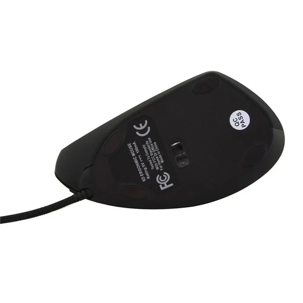 Мышь Вертикальная Проводная для правой руки 800 1200 DPI USB|Мыши| |