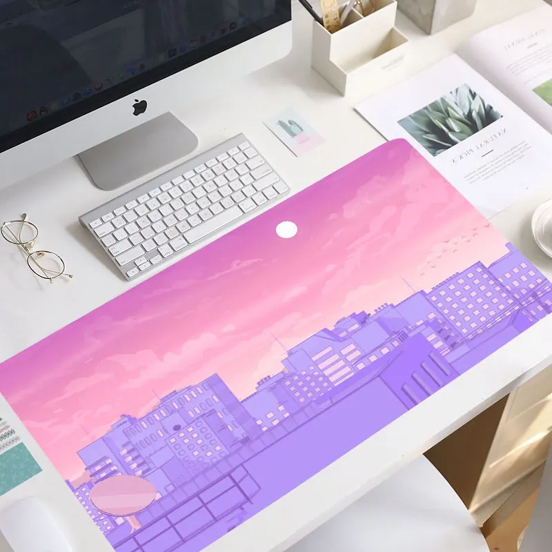 

Christmas gift Moon landscape Large Mouse pad PC Computer mat Free Shipping Large Mouse Pad Keyboards mouse pad mat mouse pad