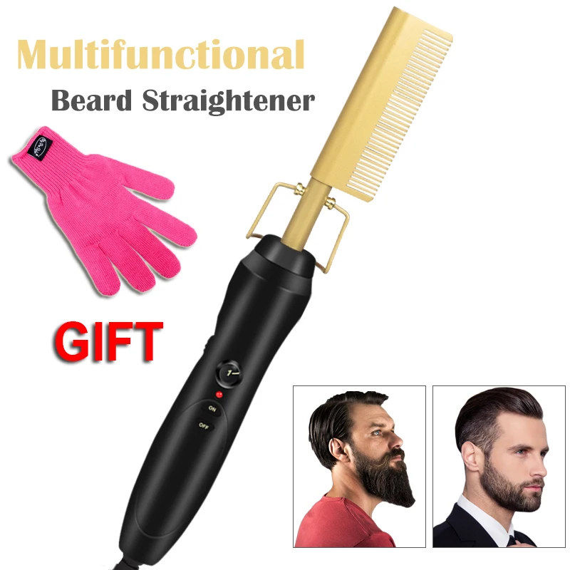 Расческа расческа для волос beard straightener comb hair brush бороды гребень расчёска мужские