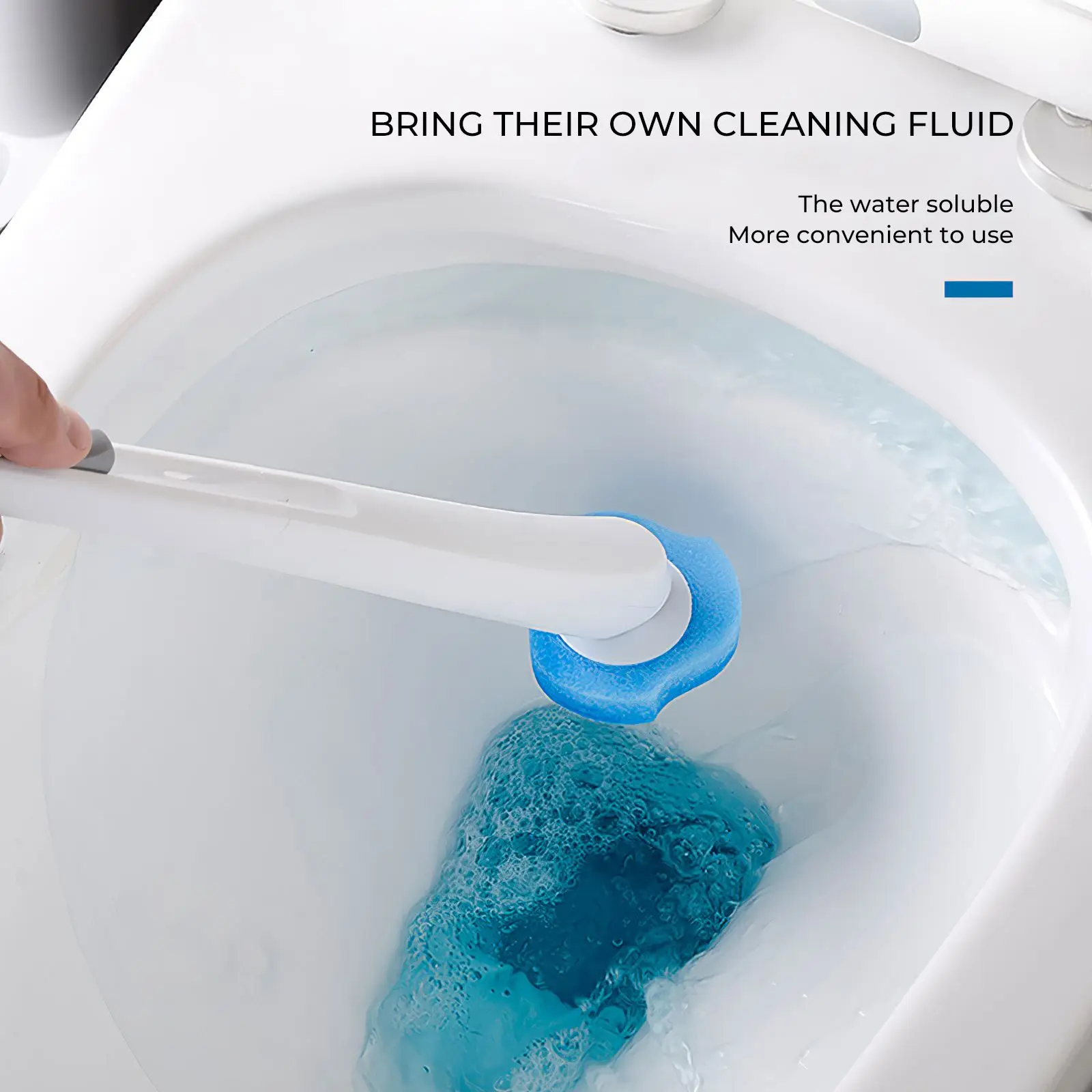 

Набор для чистки туалета с 16 одноразовыми сменными головками