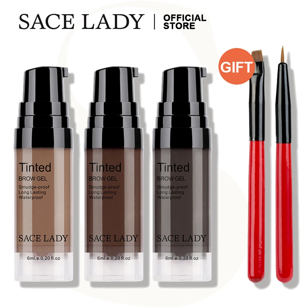 SACE LADY Купить получить 1 подарок 3 набор тентов для бровей водостойкая хна гель