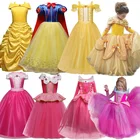 Платье принцессы для девочек, платье на Хэллоуин вечерние Карнавальный Костюм Человек-паук; Детские наряды