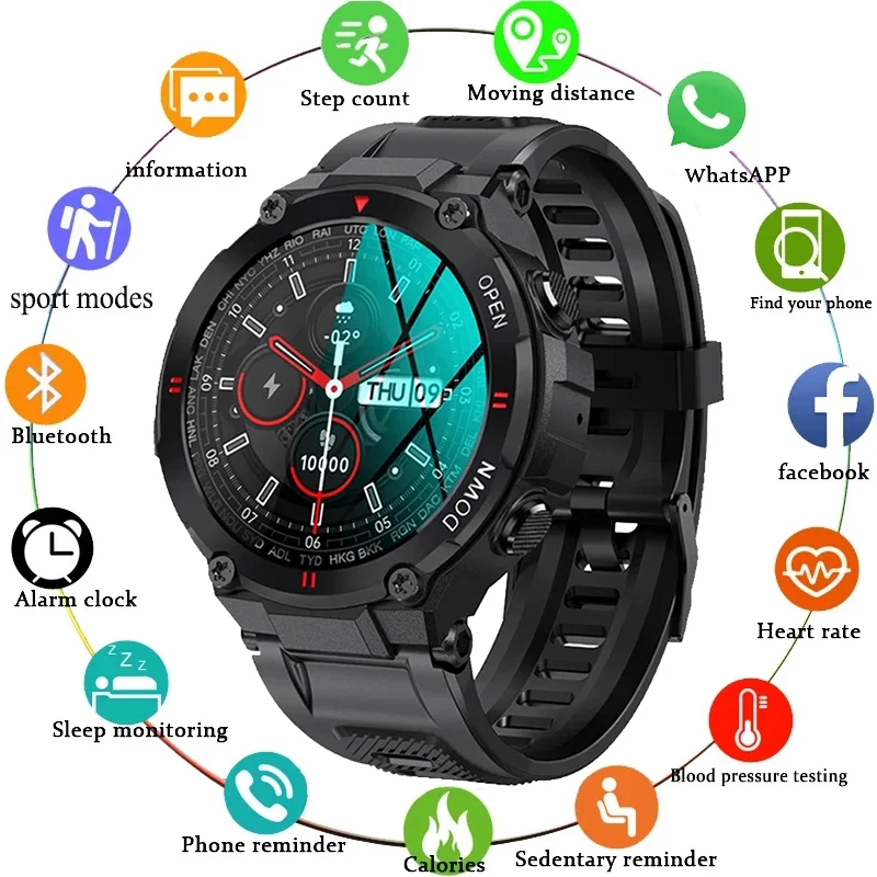 

Смарт-часы унисекс K22, с шагомером, Bluetooth, функцией звонков, пульсометром, поддержка телефона, 2021