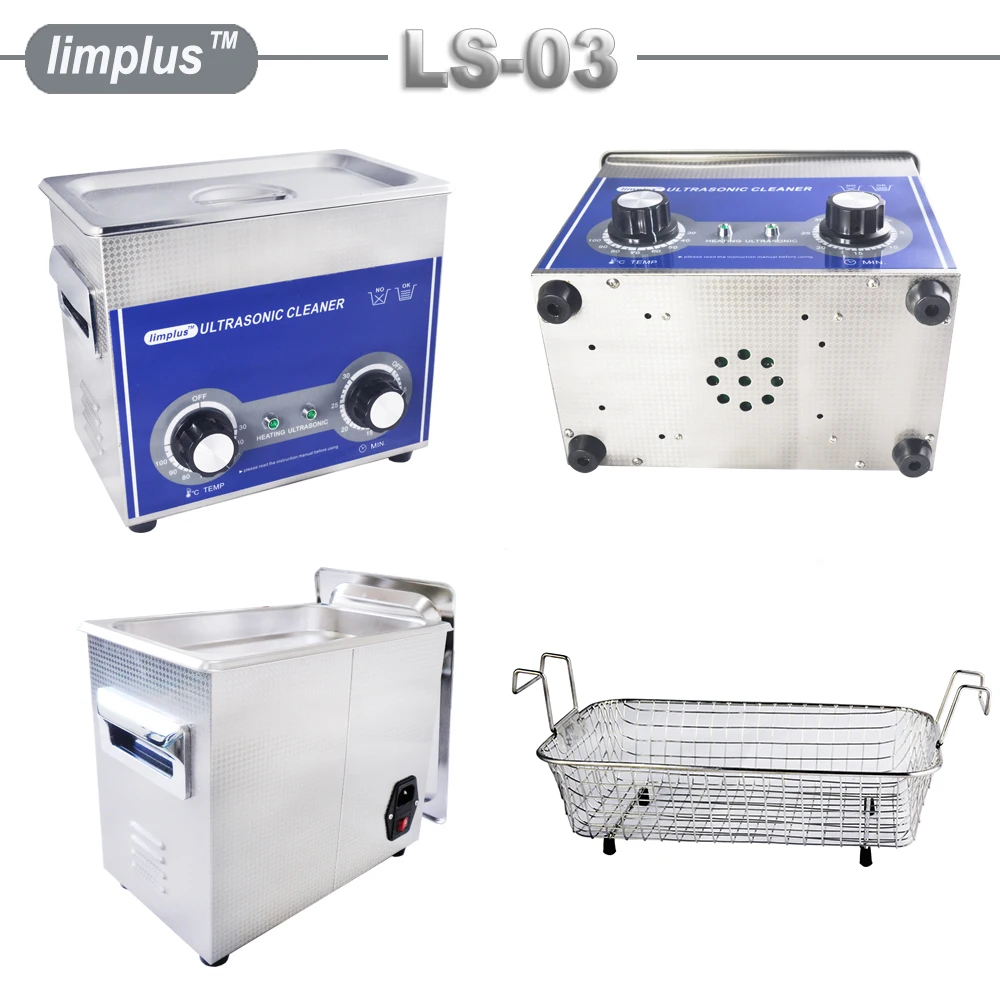 Ультразвуковой очиститель Limplus 3L 120W 110/220 V чистящее решение для цепи Borad