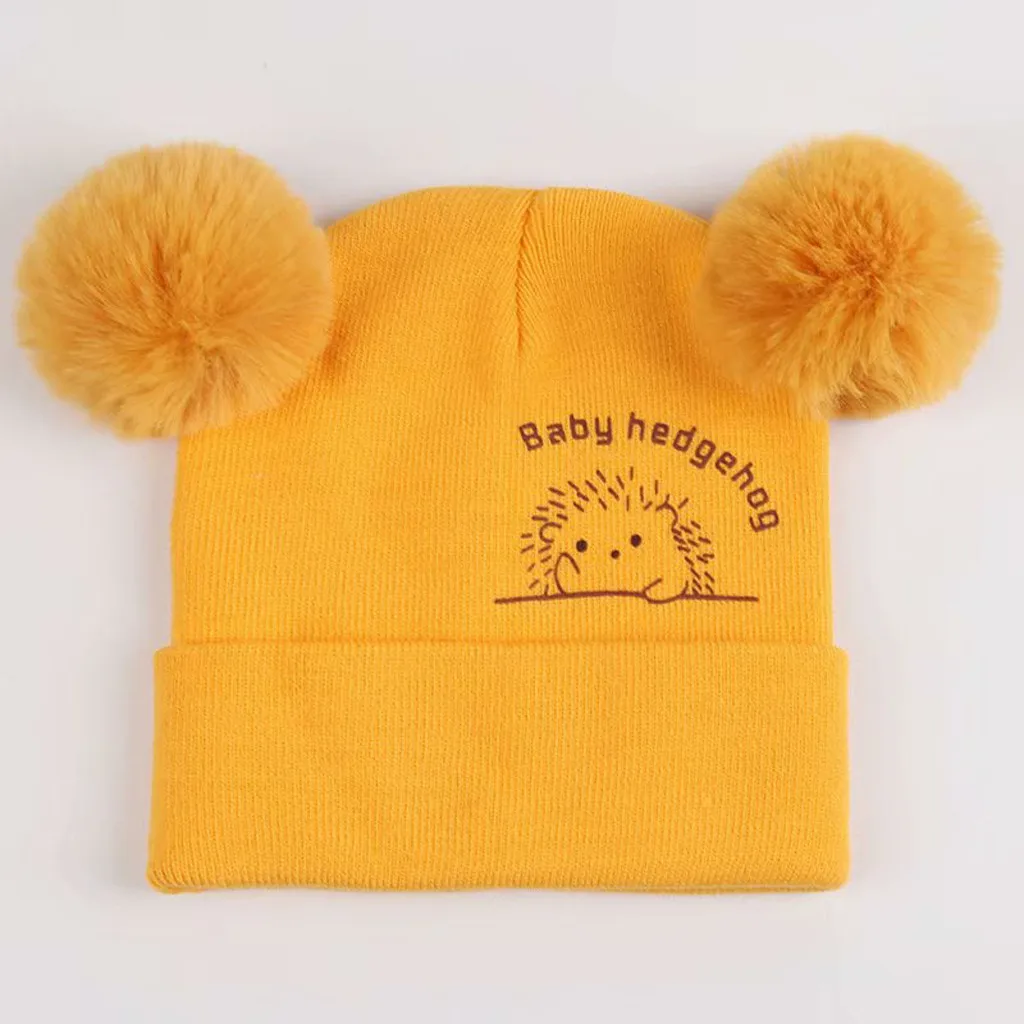 Новинка 2019 теплая вязаная шапка с помпоном и пушистыми помпонами для