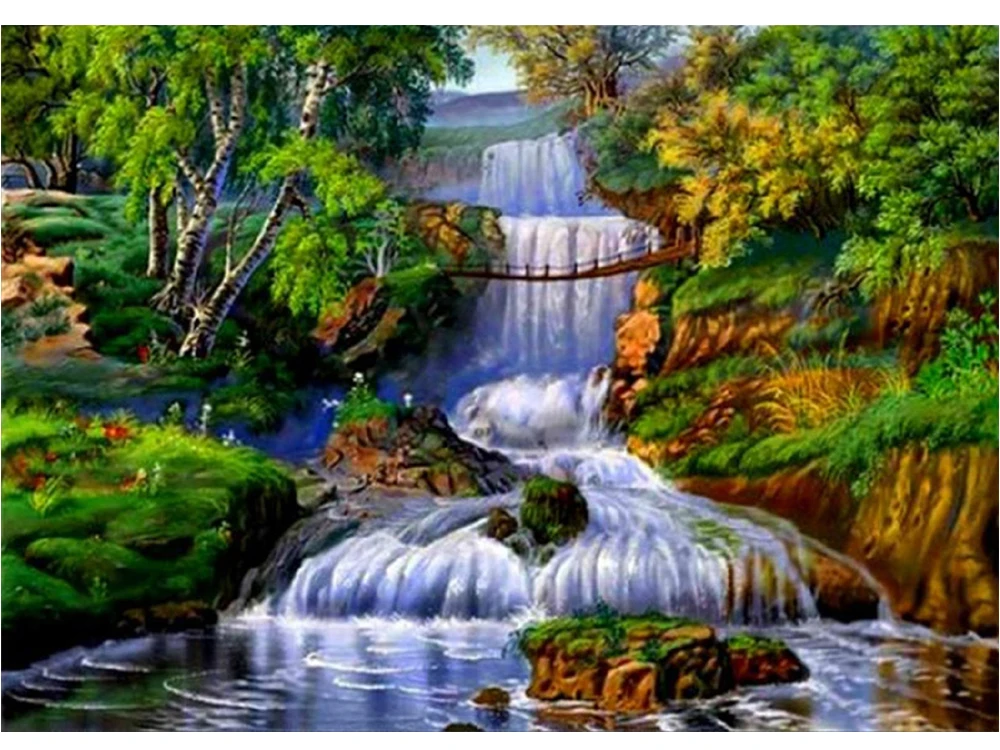 

Diy 5d Scenery Diamond Embroidery Seaside Rhinestones Cross Stitch Full Square Round Drill Diamonds Mosaic Home Decoration