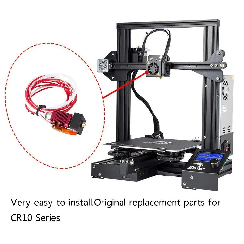 Оригинальный Горячий сборный экструдер Ender 3 1 75 мм комплект J head Hotend алюминиевый