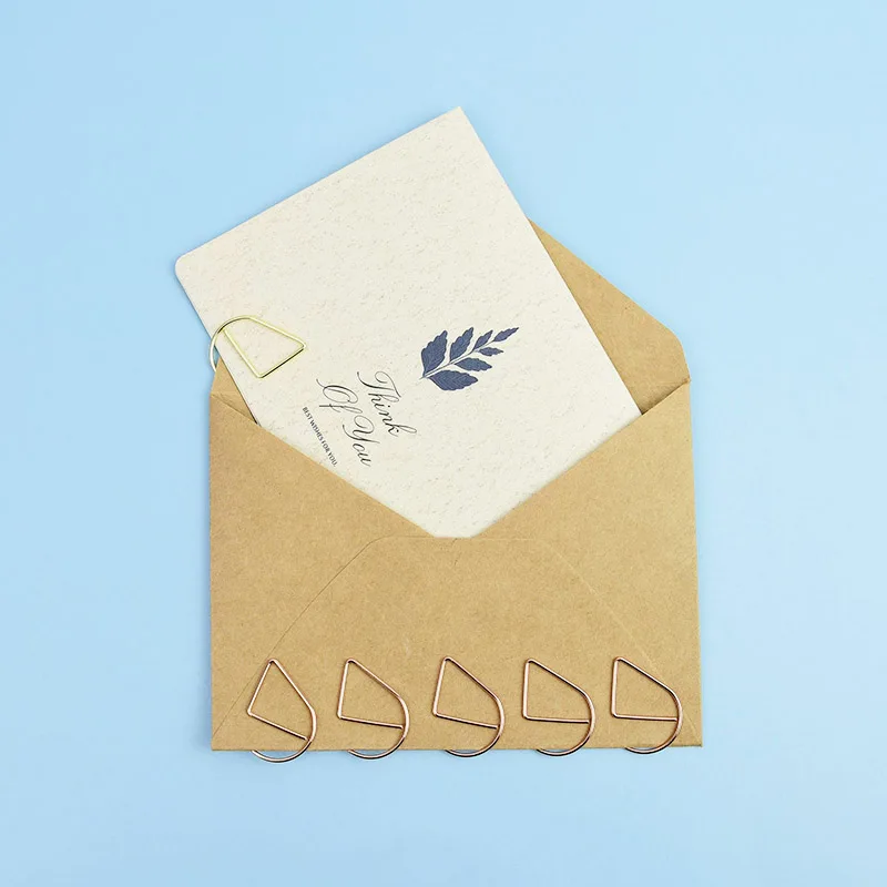 

Metal Material Drop Shape Paper Clips Gold Silver Mini Bookmark Binder Clip For School Office Supply Stationery Notes Photo Clip