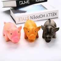 3 colors screaming pig dog toys natural latex pet dog sound toy funny puppy squeaking toys bite resistant dog chew toy