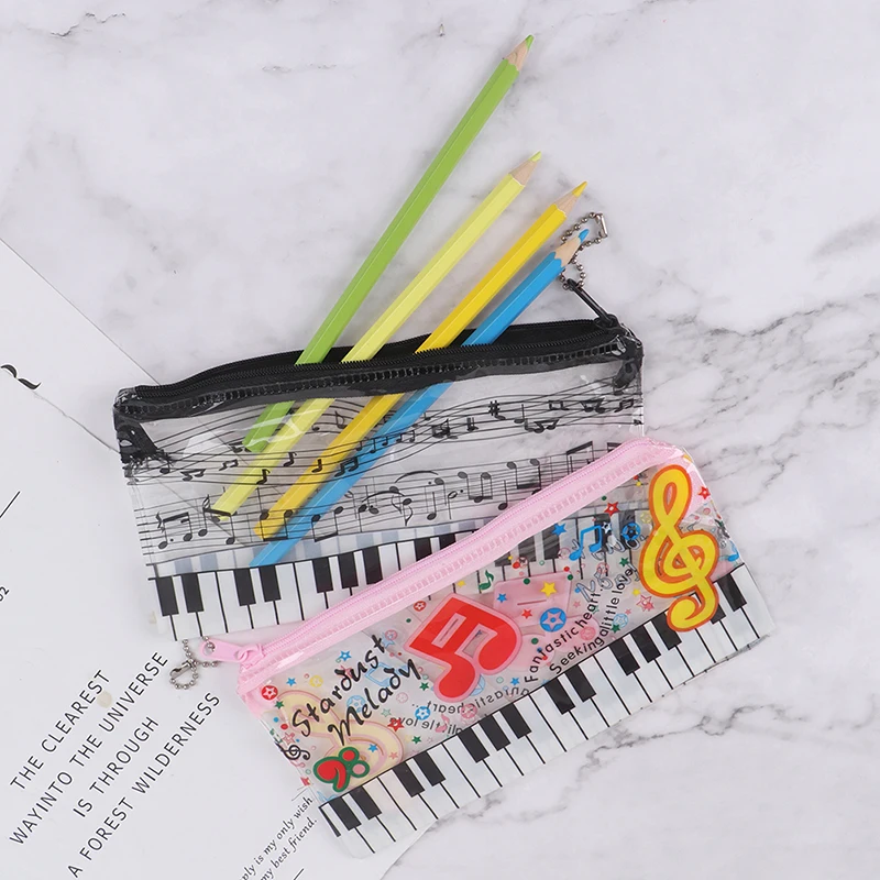 Чехол для музыкального карандаша пластиковый прозрачный пенал канцелярские