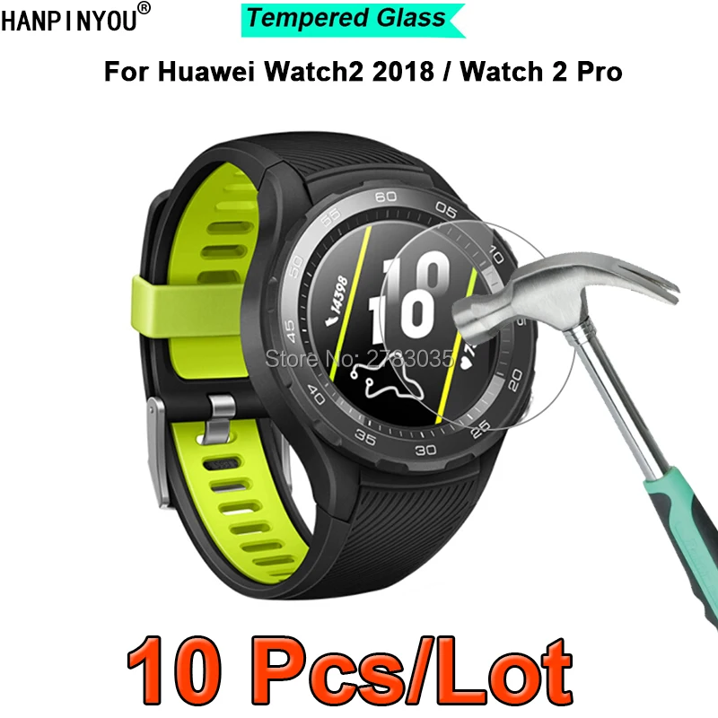 

10 Pcs For Huawei Watch2 2018 / Watch 2 Pro 9H Hardness 2.5D Ultra-thin Toughened Tempered Glass Film Screen Protector Guard