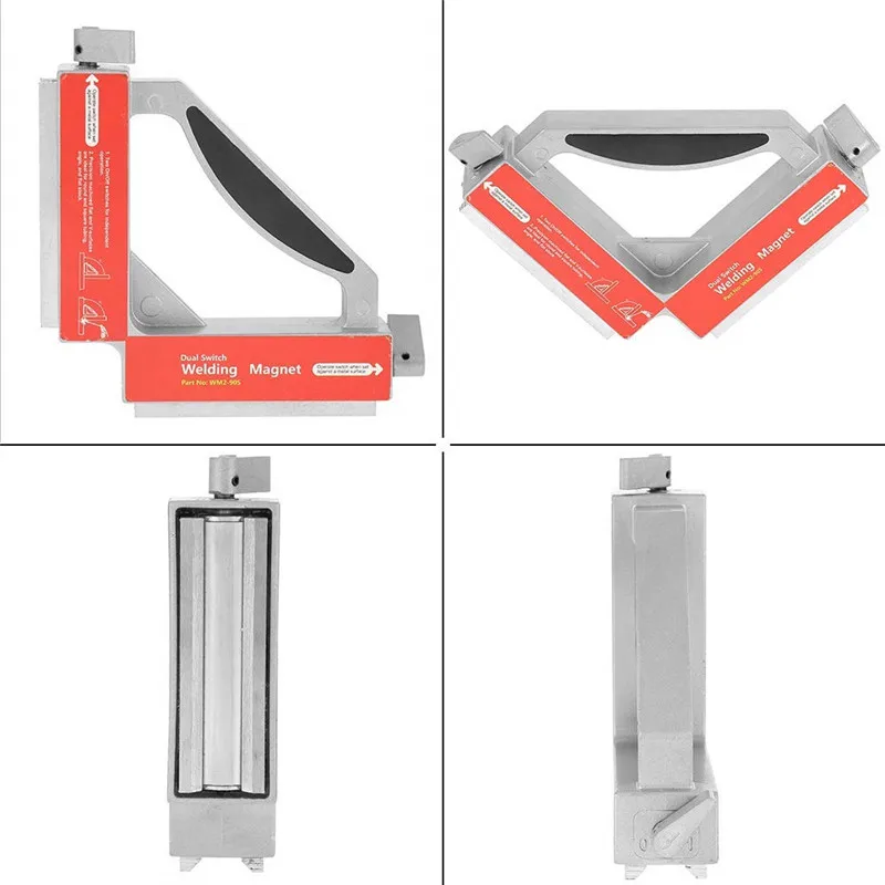 Магнитный сварочный зажим с двойным переключателем 90 градусов мощный магнитный